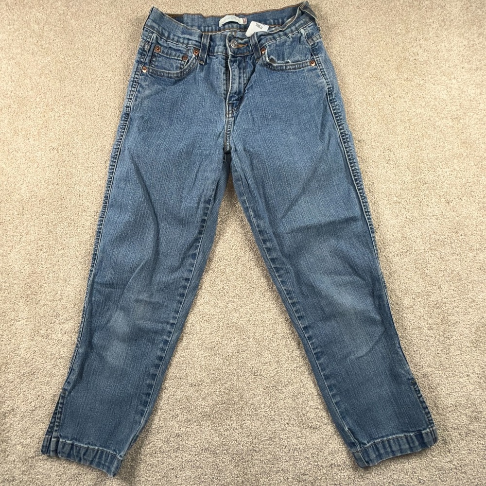 Levi's Capri Jeans Women 4 Blue Denim Stretch Streetwear All Day Comfort Classic